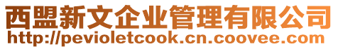 西盟新文企業(yè)管理有限公司