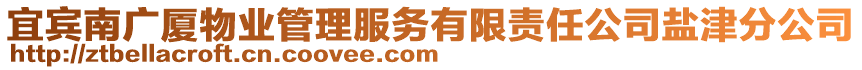 宜賓南廣廈物業(yè)管理服務有限責任公司鹽津分公司