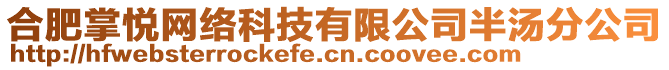 合肥掌悅網(wǎng)絡(luò)科技有限公司半湯分公司