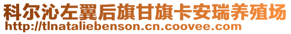 科尔沁左翼后旗甘旗卡安瑞养殖场