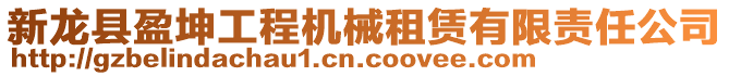 新龍縣盈坤工程機械租賃有限責任公司