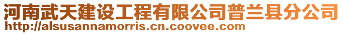 河南武天建設工程有限公司普蘭縣分公司