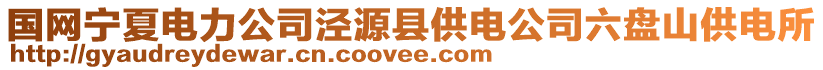 國(guó)網(wǎng)寧夏電力公司涇源縣供電公司六盤山供電所