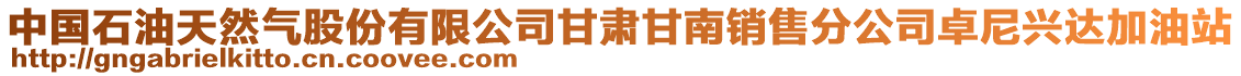 中國石油天然氣股份有限公司甘肅甘南銷售分公司卓尼興達加油站