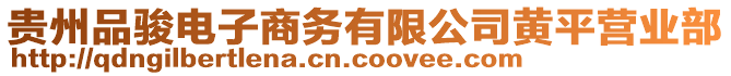 貴州品駿電子商務(wù)有限公司黃平營業(yè)部