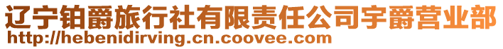 遼寧鉑爵旅行社有限責(zé)任公司宇爵營業(yè)部