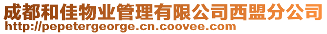 成都和佳物業管理有限公司西盟分公司