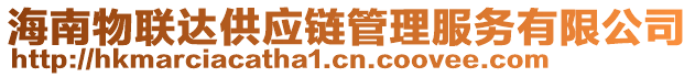 海南物聯(lián)達(dá)供應(yīng)鏈管理服務(wù)有限公司