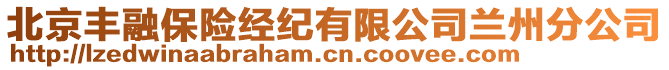 北京豐融保險經(jīng)紀有限公司蘭州分公司