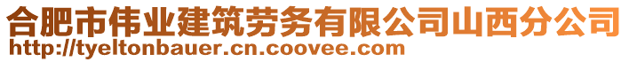 合肥市偉業(yè)建筑勞務有限公司山西分公司