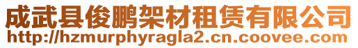 成武縣俊鵬架材租賃有限公司