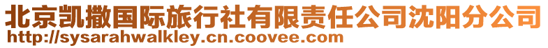 北京凱撒國際旅行社有限責(zé)任公司沈陽分公司