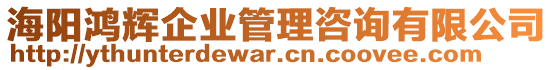 海陽鴻輝企業(yè)管理咨詢有限公司