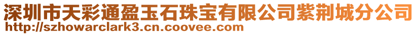 深圳市天彩通盈玉石珠寶有限公司紫荊城分公司