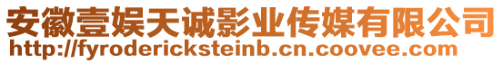 安徽壹娛天誠影業(yè)傳媒有限公司