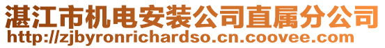 湛江市機(jī)電安裝公司直屬分公司