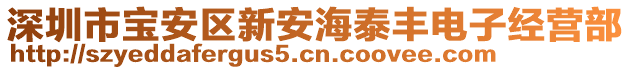 深圳市寶安區(qū)新安海泰豐電子經營部