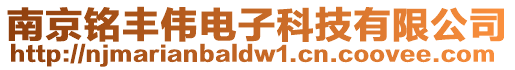 南京銘豐偉電子科技有限公司