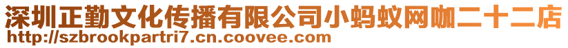 深圳正勤文化傳播有限公司小螞蟻網咖二十二店