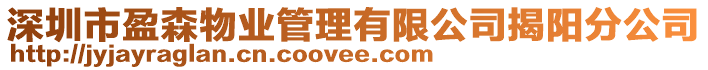 深圳市盈森物業管理有限公司揭陽分公司