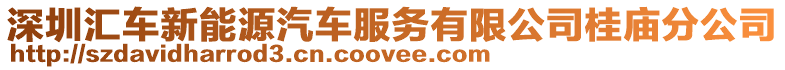 深圳匯車新能源汽車服務(wù)有限公司桂廟分公司