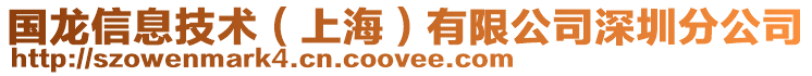 國龍信息技術（上海）有限公司深圳分公司