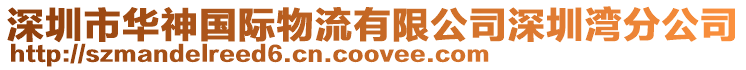 深圳市華神國際物流有限公司深圳灣分公司