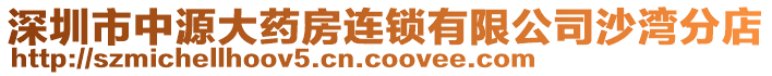 深圳市中源大藥房連鎖有限公司沙灣分店