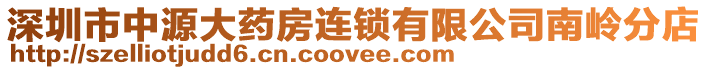 深圳市中源大藥房連鎖有限公司南嶺分店