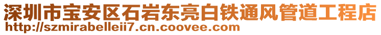 深圳市寶安區(qū)石巖東亮白鐵通風(fēng)管道工程店