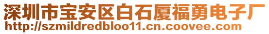 深圳市寶安區(qū)白石廈福勇電子廠