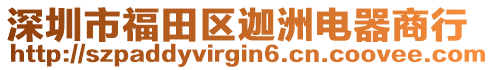 深圳市福田區(qū)迦洲電器商行