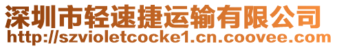 深圳市輕速捷運輸有限公司