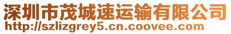 深圳市茂城速運輸有限公司