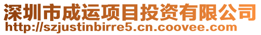 深圳市成運項目投資有限公司