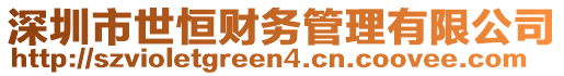 深圳市世恒財務管理有限公司