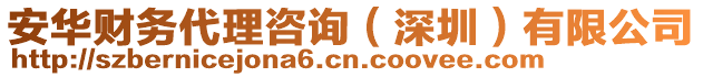 安華財務代理咨詢(深圳)有限公司