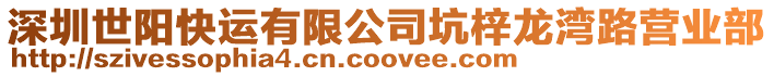 深圳世陽快運有限公司坑梓龍灣路營業部
