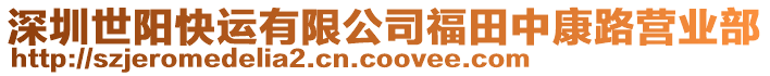 深圳世陽快運有限公司福田中康路營業部