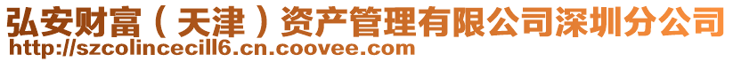弘安財富(天津)資產管理有限公司深圳分公司