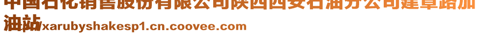 中國石化銷售股份有限公司陜西西安石油分公司建章路加
油站