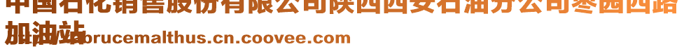 中國(guó)石化銷售股份有限公司陜西西安石油分公司棗園西路
加油站