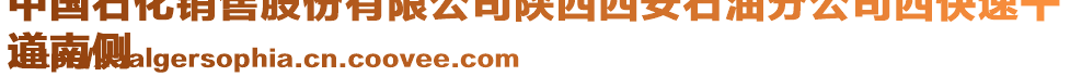中國石化銷售股份有限公司陜西西安石油分公司西快速干
道南側