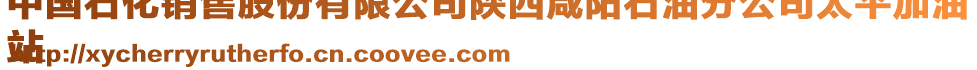 中國(guó)石化銷(xiāo)售股份有限公司陜西咸陽(yáng)石油分公司太平加油
站