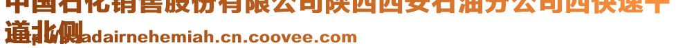 中國石化銷售股份有限公司陜西西安石油分公司西快速干
道北側