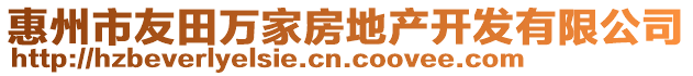 惠州市友田萬家房地產(chǎn)開發(fā)有限公司