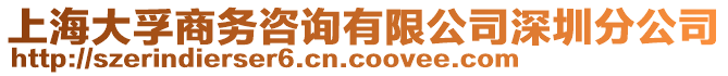 上海大孚商務(wù)咨詢有限公司深圳分公司