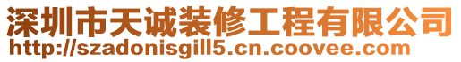 深圳市天誠裝修工程有限公司