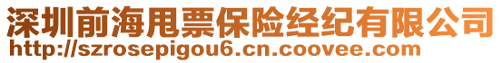 深圳前海甩票保險經紀有限公司