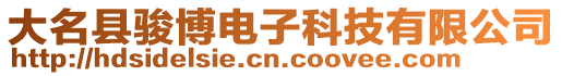 大名縣駿博電子科技有限公司